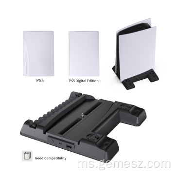 Stand Vertical PS5 dengan penyesuai Type -C
